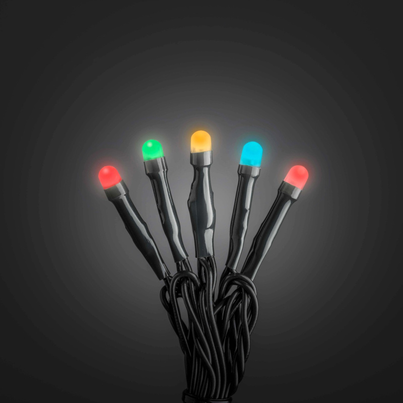 Konstsmide LED světelný řetěz 80 barevných LED Černý kabel 2,264 cm