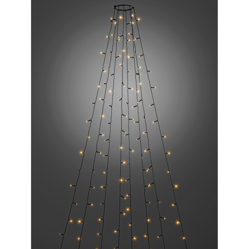 Konstsmide Kruhové LED osvětlení na stromek, jantarová, 400 diod