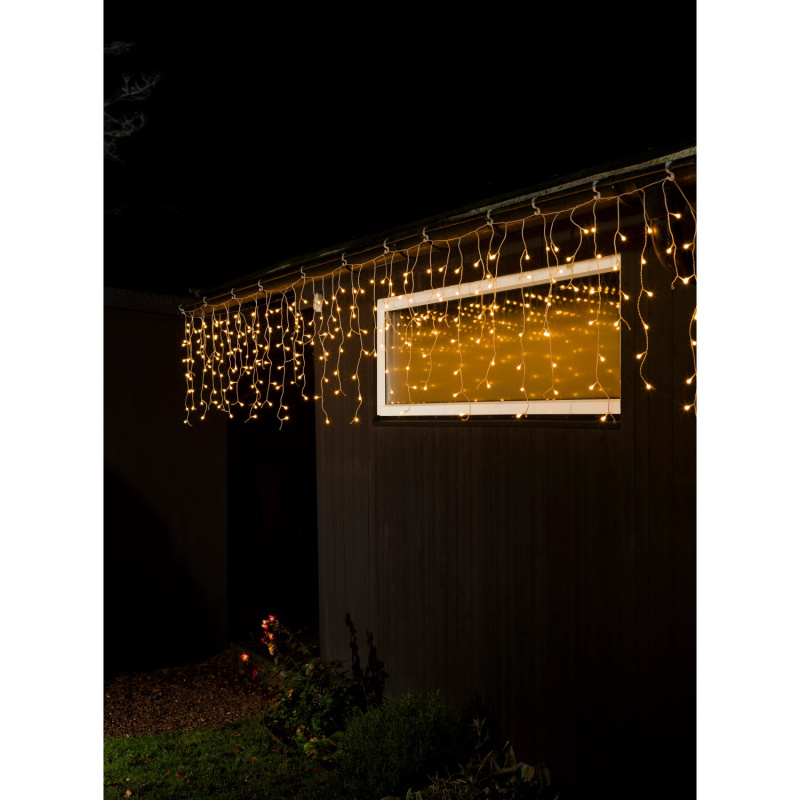 Konstsmide LED světelný závěs s efektem mrznoucího deště koule 200 teplých bílá