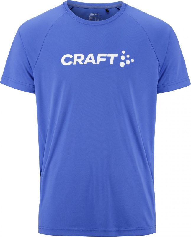 Pánské funkční triko CRAFT CORE Essence Logo - modrá Velikost: S