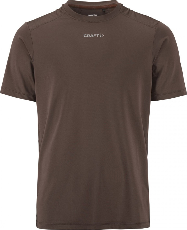Pánské funkční triko CRAFT ADV Essence SS 2 - hnědá Velikost: 3XL