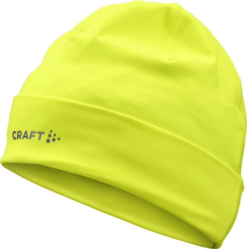 Elastická funkční čepice CRAFT CORE Essence - žlutá Velikost: S-M