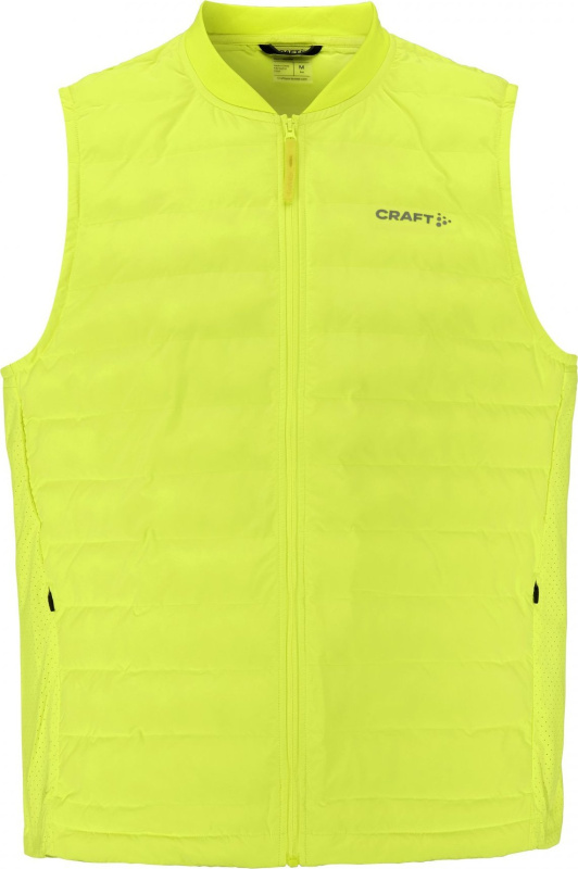 Pánská běžecká vesta CRAFT SubZ 4 - žlutá Velikost: S