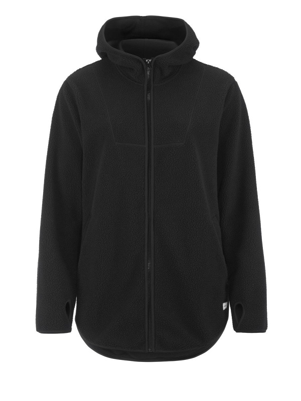 Dámská mikina CRAFT Join Pile Fleece FZ Hood - černá Velikost: XL