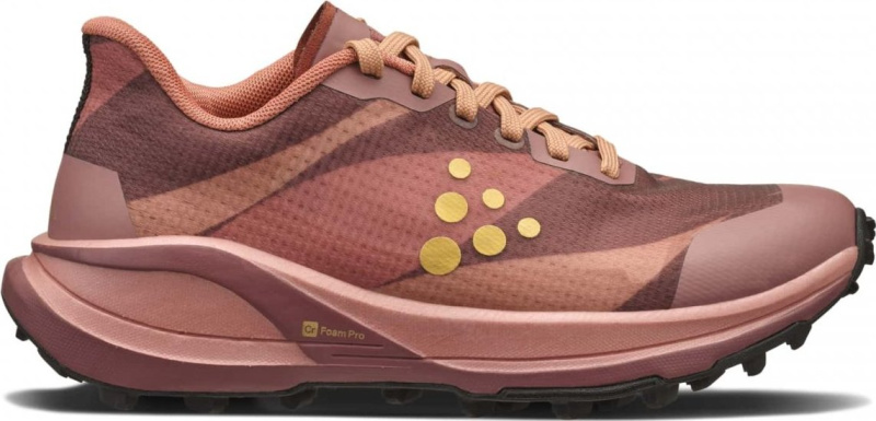 Dámské běžecké boty CRAFT Pure Trail Pro - červená Velikost: 6,5