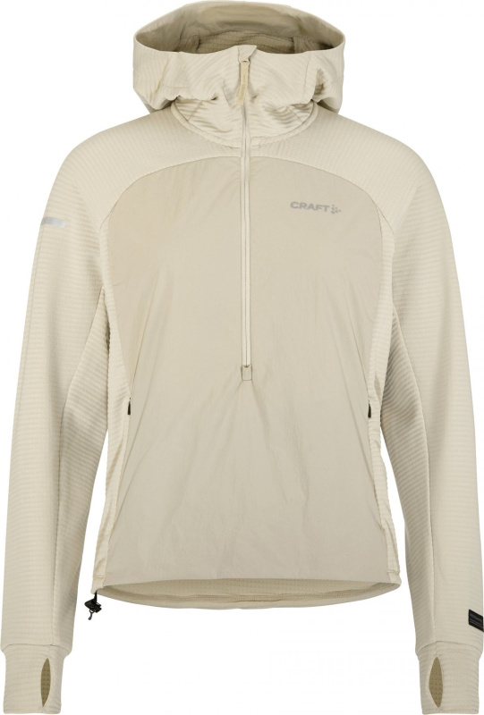 Dámská sportovní bunda CRAFT SubZ Light Hood - béžová Velikost: XS