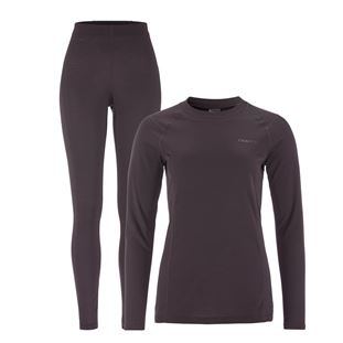 Dámský funkční termo set CRAFT CORE Warm Baselayer - fialová Velikost: S