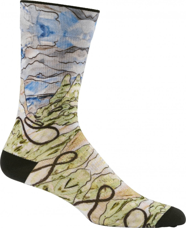 Cyklistické ponožky CRAFT ADV Endur Graphic - modrá Velikost: 46-48