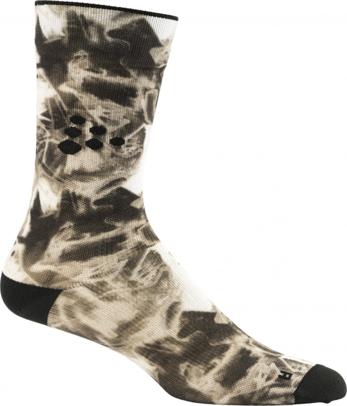 Běžecké ponožky CRAFT PRO Hypervent Print - hnědá Velikost: 43-45