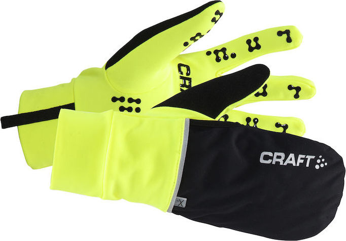 Rukavice CRAFT Adv Hybrid Weather žlutá Velikost: XS