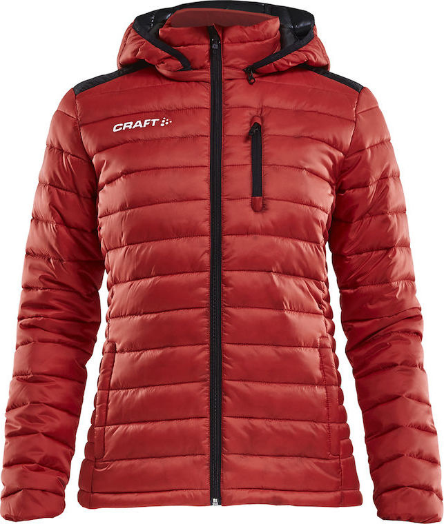 Dámská prošívaná bunda CRAFT Isolate červená Velikost: XXL