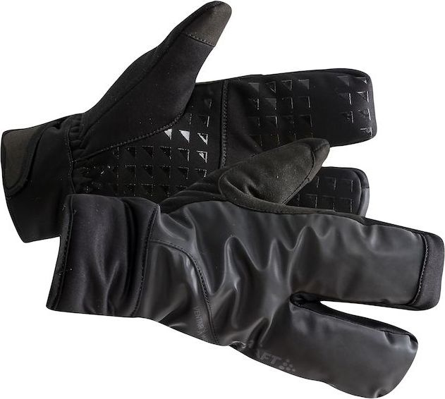 Zateplené cyklistické rukavice CRAFT Adv Subz Siberian Split Finger černé Velikost: XS