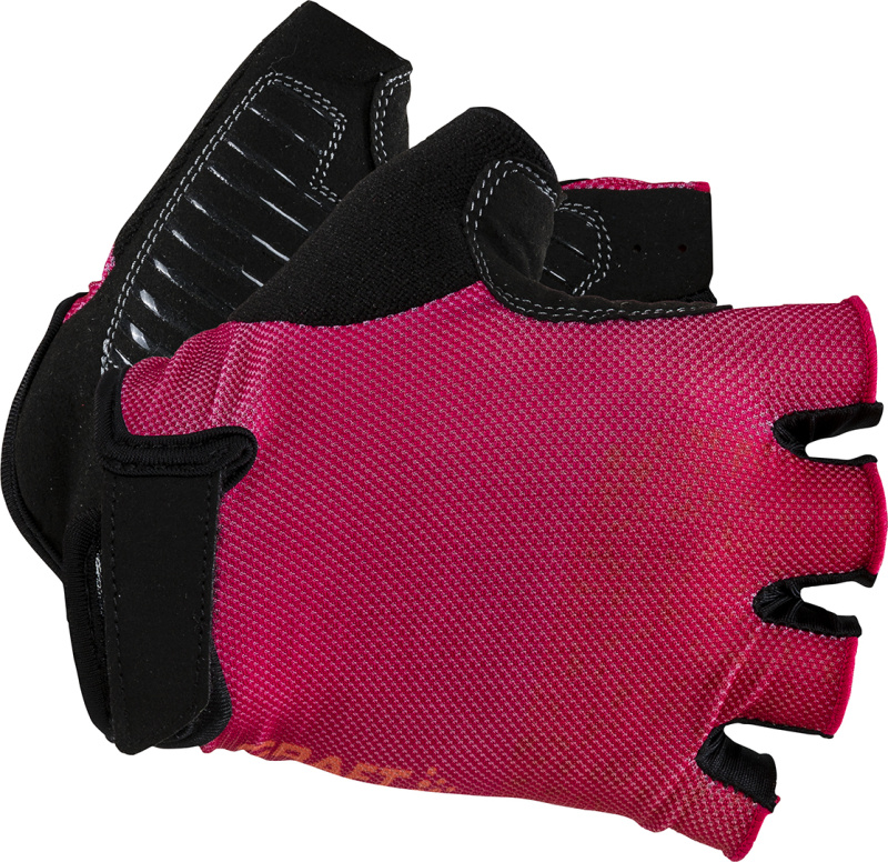 Cyklistické rukavice CRAFT Go růžová Velikost: XS