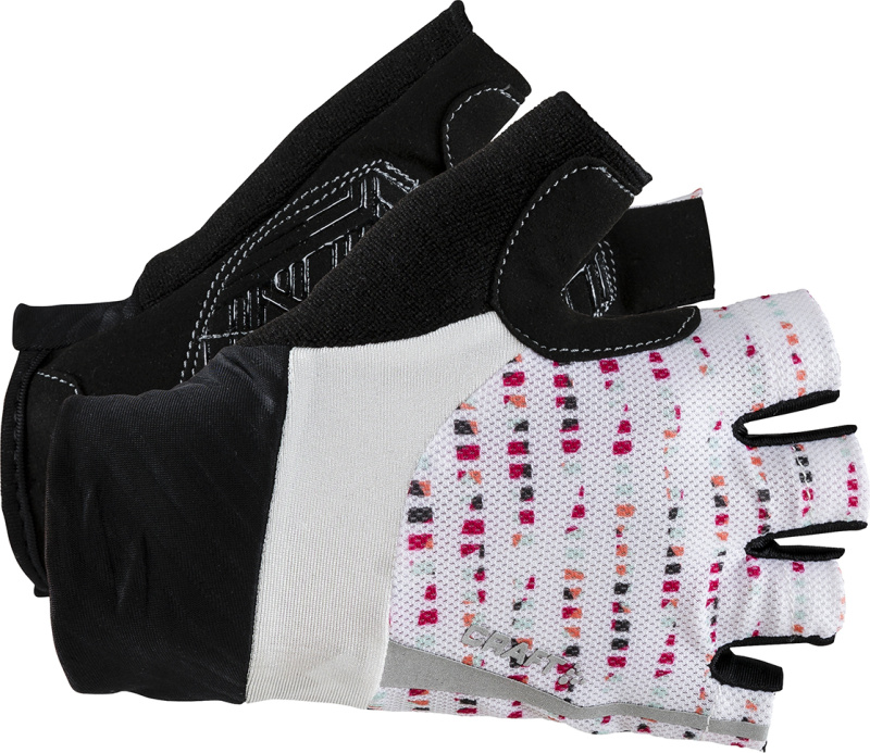 Cyklistické rukavice CRAFT Rouleur bílé Velikost: XS