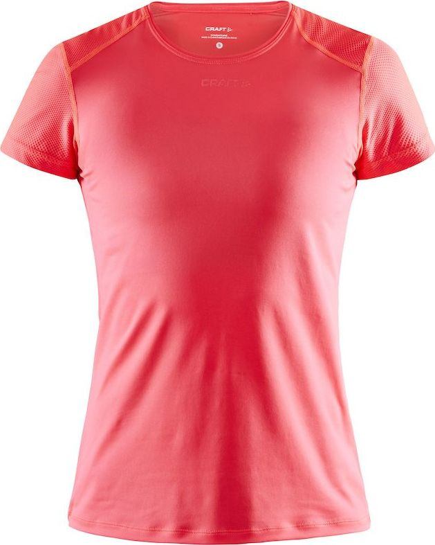 Dámské funkční triko CRAFT Adv Essence Slim Ss červená Velikost: L