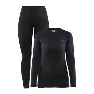 Dámský termo set CRAFT Core Warm Baselayer černá Velikost: M