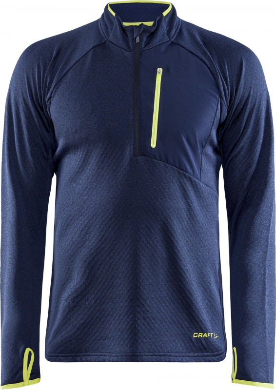Pánský funkční polorolák CRAFT Core Trim Thermal modrý Velikost: M