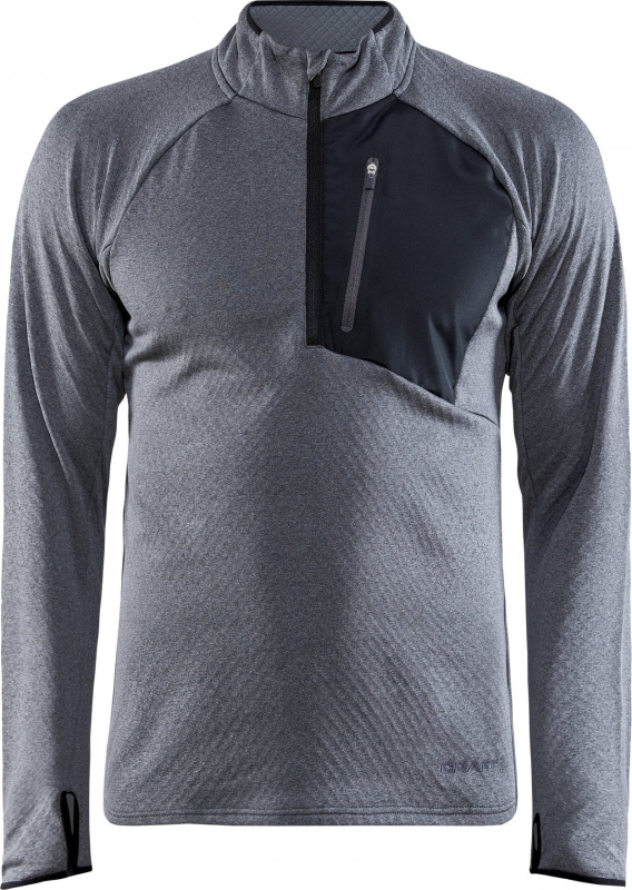 Pánský funkční polorolák CRAFT Core Trim Thermal šedý Velikost: M