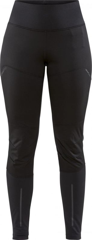 Dámské větruodolné legíny CRAFT ADV Essence Wind Tights černá Velikost: S