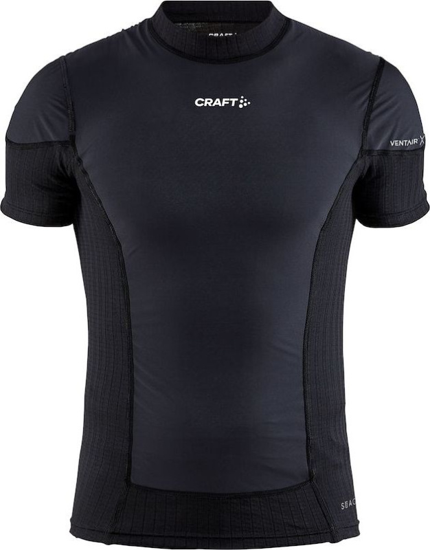 Pánské termo triko CRAFT Active Extreme X Wind SS - černá Velikost: XXL