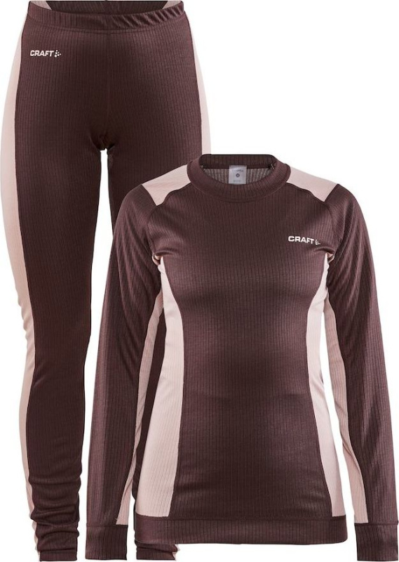 Dámský termo set CRAFT Core Dry Baselayer fialová Velikost: XS