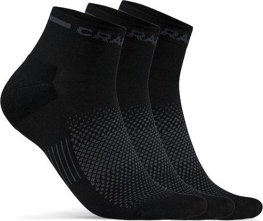 Tenké funkční ponožky CRAFT CORE Dry Mid 3-pack - černá Velikost: 40-42