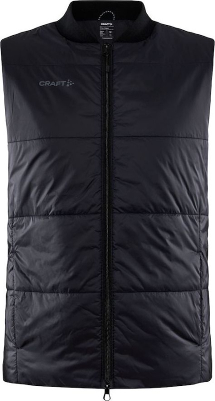 Pánská prošívaná vesta CRAFT Core Light Padded černá Velikost: XS