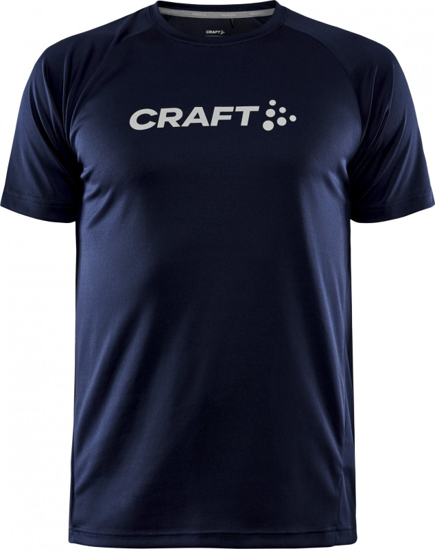 Pánské funkční triko CRAFT CORE Essence Logo - modrá Velikost: XS
