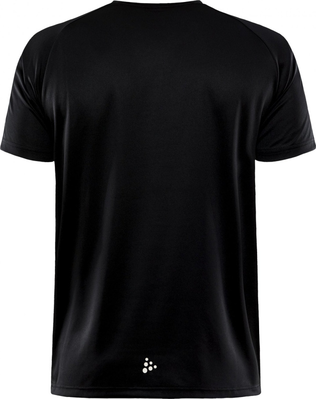 Pánské funkční triko CRAFT CORE Essence Logo - černá Velikost: 4XL
