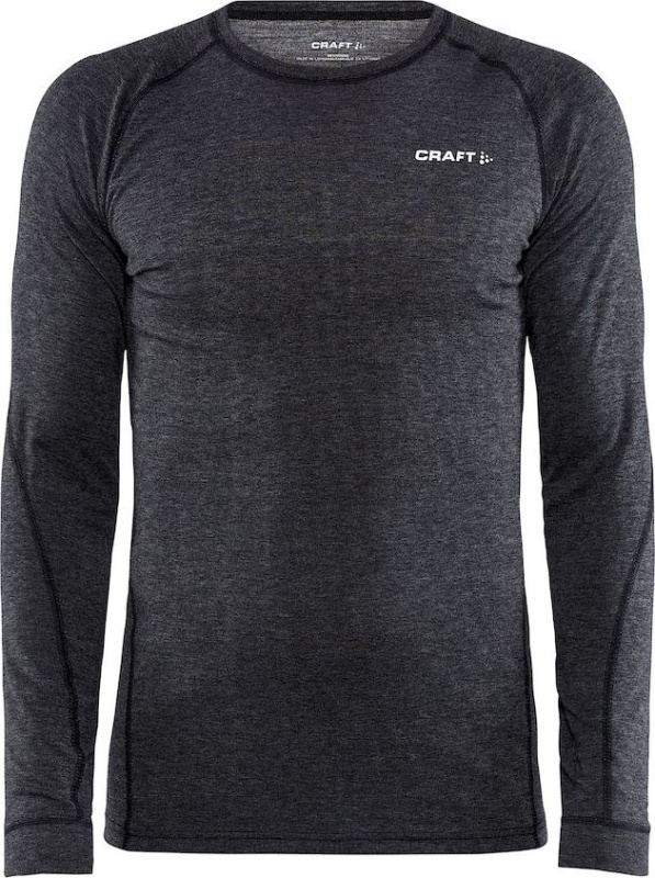 Pánské funkční triko CRAFT Core Wool Merino LS černé Velikost: XS
