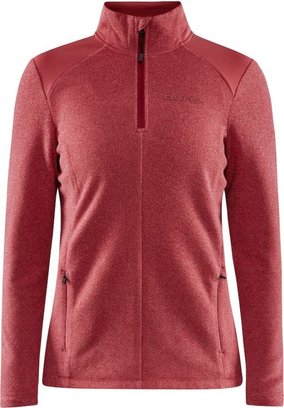 Dámský fleecový polorolák CRAFT Core Edge Thermal růžová Velikost: XS