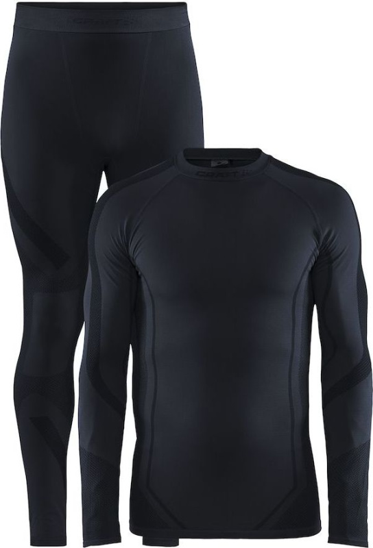 Pánský funkční set CRAFT Core Dry Fuseknit černý Velikost: M