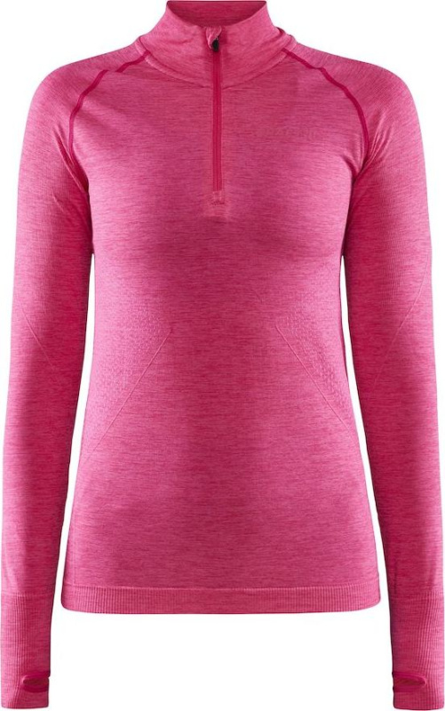 Dámské termo triko CRAFT Core Dry Active Comfort Zip růžová Velikost: S
