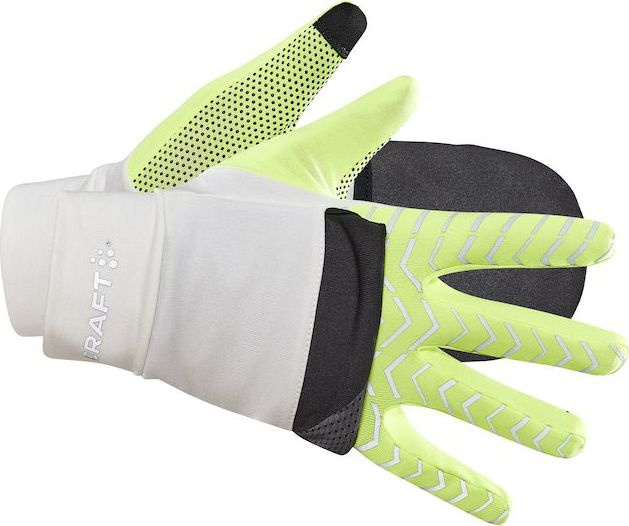 Reflexní rukavice CRAFT Adv Lumen Hybrid bílá Velikost: XS