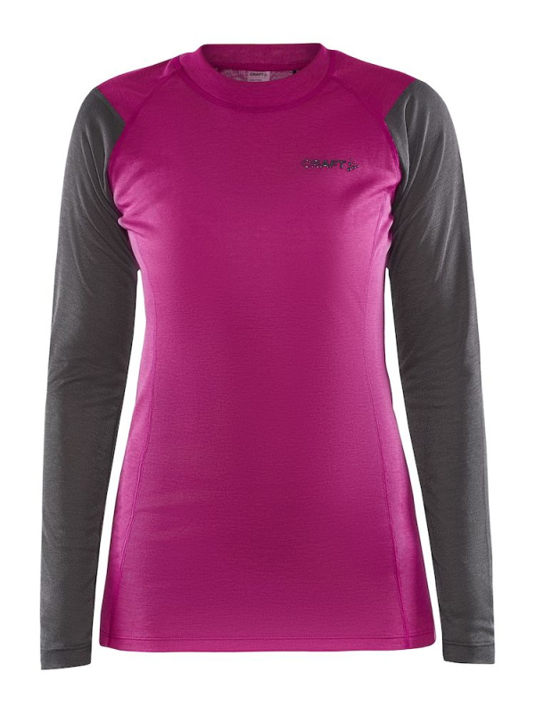 Dámské termo triko CRAFT Core Warm Baselayer Ls růžová Velikost: M