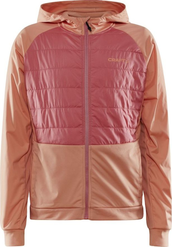 Dětská hybridní bunda CRAFT Adv Thermal Xc Hood Junior oranžová Velikost: 158