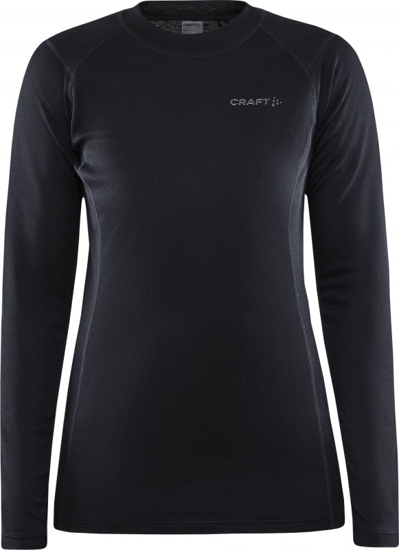 Dámské termo triko CRAFT Core Warm Baselayer Ls černá Velikost: XL