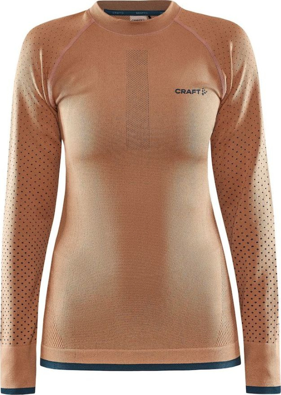 Dámské termo triko CRAFT Adv Warm Intensity Ls oranžová Velikost: S