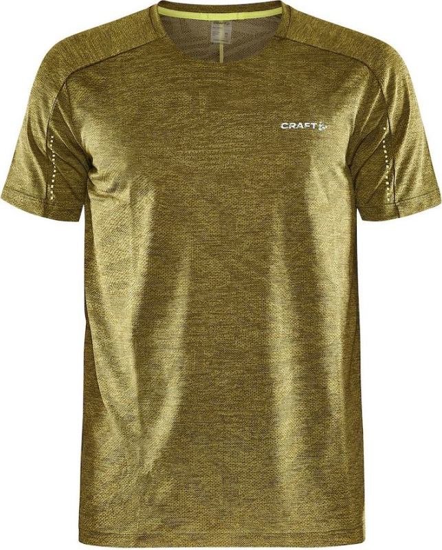 Pánské funkční triko CRAFT Adv Hit SS Structure žluté Velikost: XS
