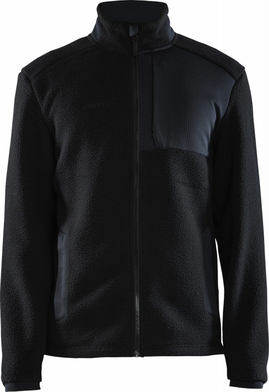 Pánská fleecová mikina CRAFT ADV Explore Pile Fleece - černá Velikost: L