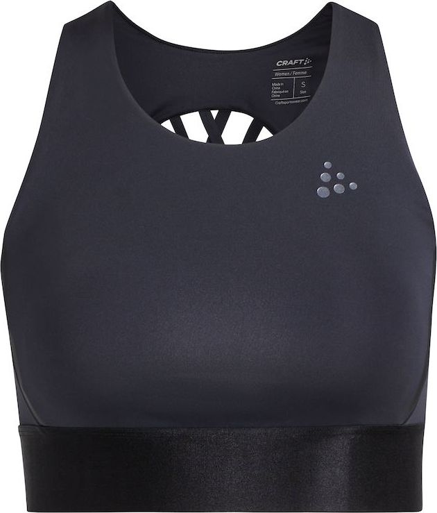 Dámský sportovní top CRAFT Adv Hit Padded Sport Top černý Velikost: XS