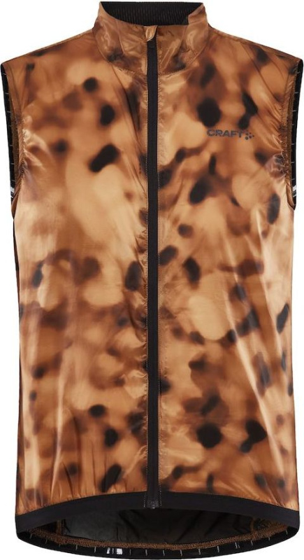 Pánská cyklovesta CRAFT Pro Gravel Wind oranžová Velikost: XXL