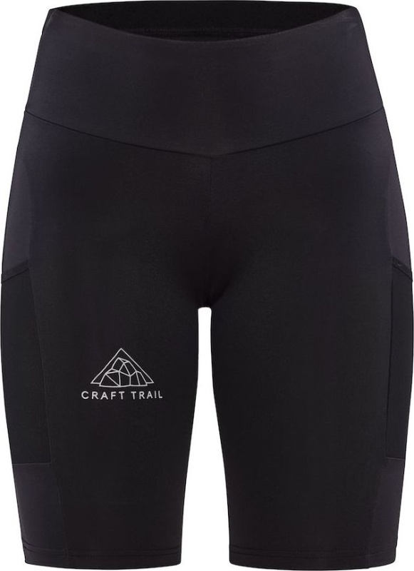 Dámské běžecké kraťasy CRAFT Pro Trail Short Tights černé Velikost: XS