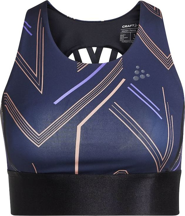 Dámský sportovní top CRAFT Adv Hit Padded Sport Top modrý Velikost: XS