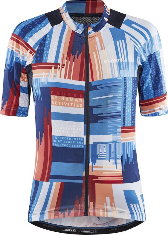 Dámský cyklodres CRAFT Adv Endur Graphic modrý Velikost: XL