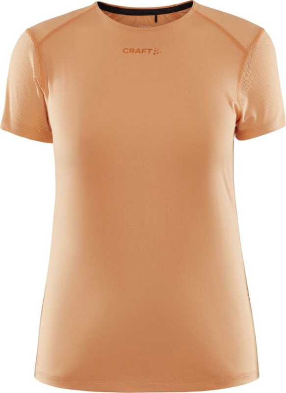 Dámské funkční triko CRAFT Adv Essence Slim SS oranžové Velikost: L