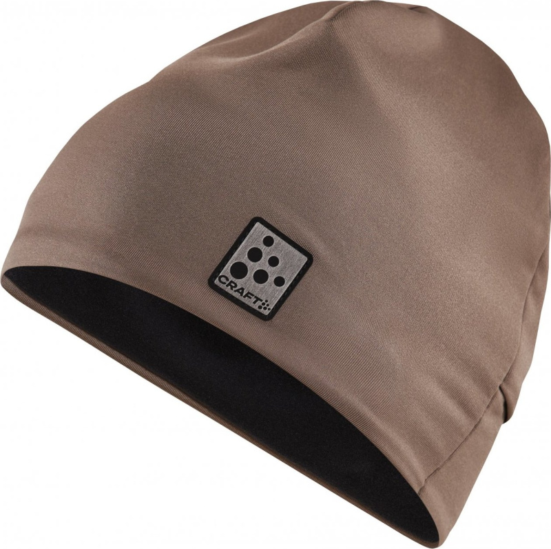 Funkční čepice CRAFT Adv Microfleece Ponytail hnědá Velikost: UNI