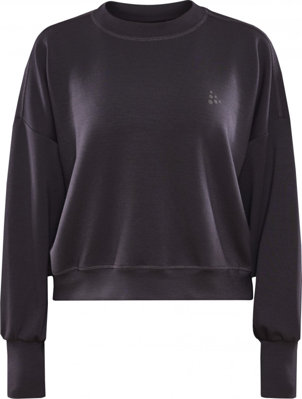 Dámská mikina CRAFT Adv Hit Relaxed Sweatshirt šedá Velikost: XXL