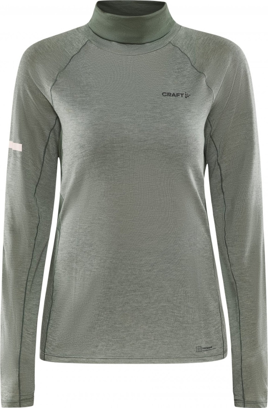 Dámské triko merino CRAFT Adv Subz Wool Ls 2 zelené Velikost: M