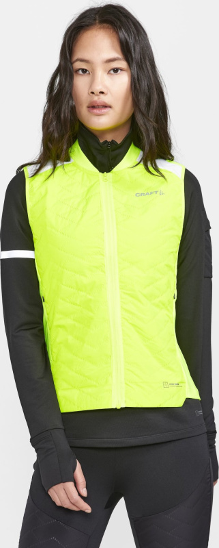 Dámská zateplená vesta CRAFT Adv Subz Lumen žlutá Velikost: M